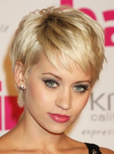 Short choppy bangs for fine hair - Kimberly Wyatt